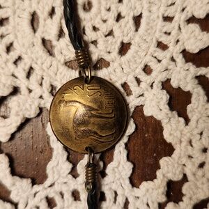 Peruvian coin bracelet